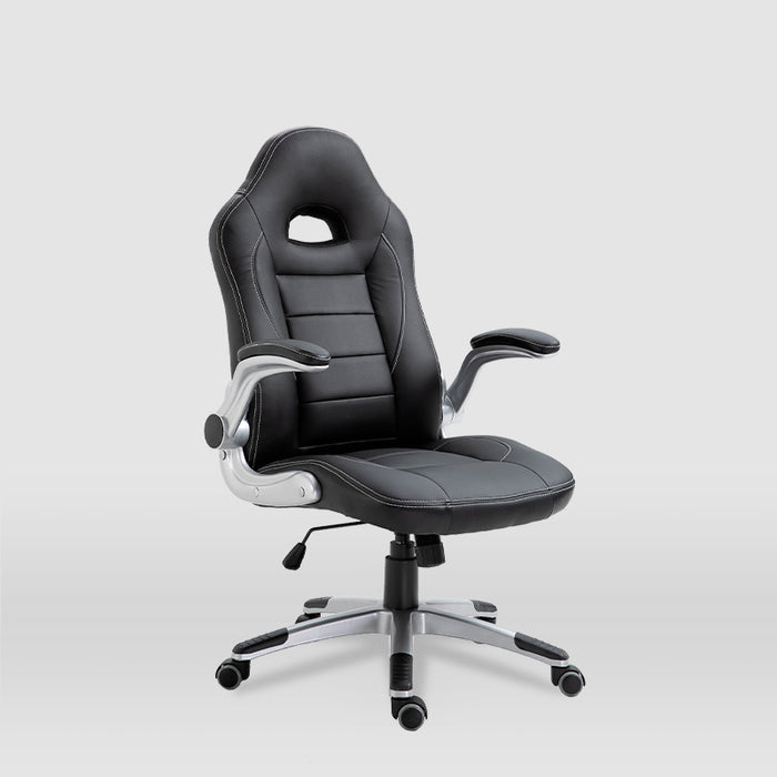 FURNITURE STYLE FS2427NG VICTORIA Silla de Estudio Imitación Piel Color Negro