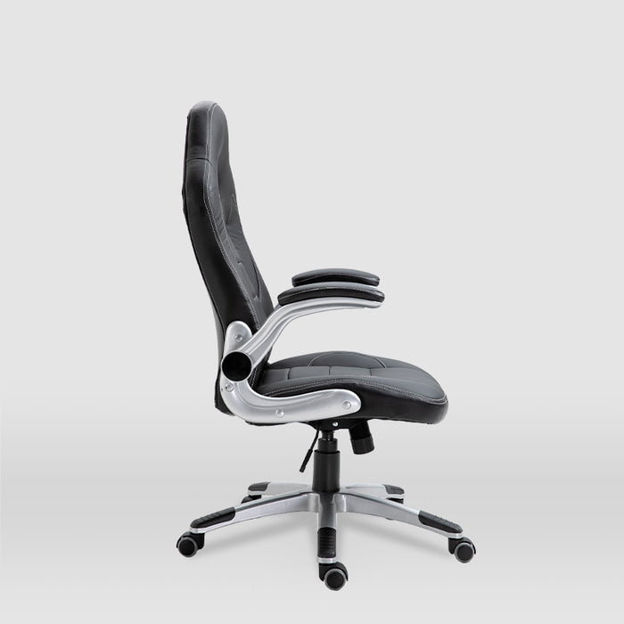 FURNITURE STYLE FS2427NG VICTORIA Silla de Estudio Imitación Piel Color Negro