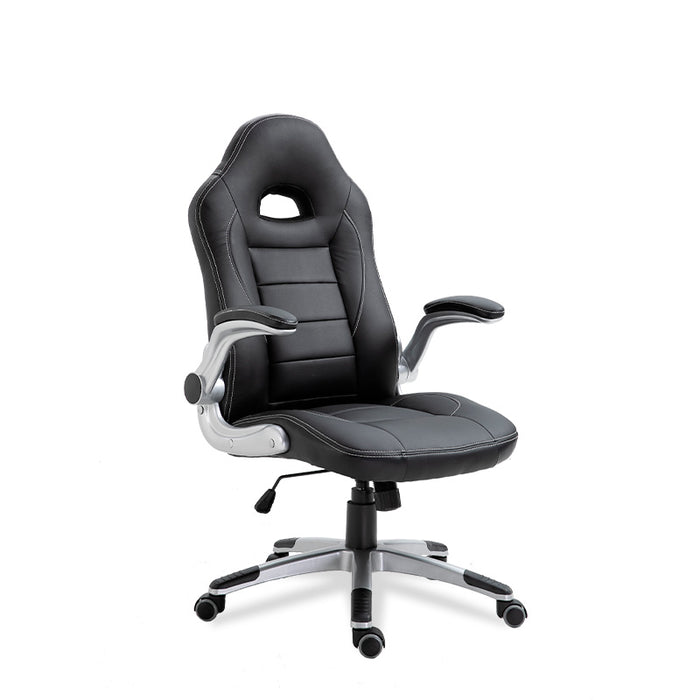 FURNITURE STYLE FS2427NG VICTORIA Silla de Estudio Imitación Piel Color Negro