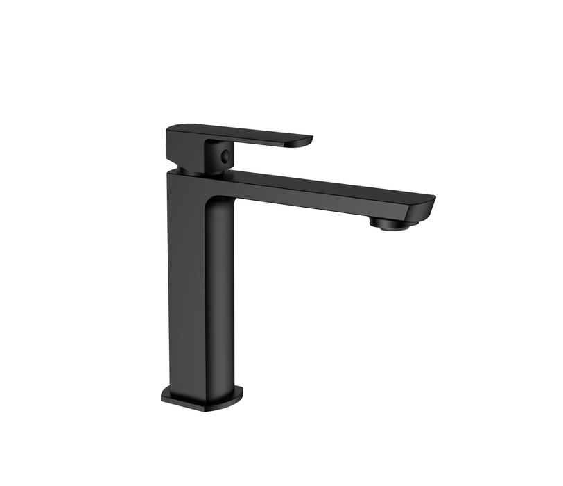 LLUVIBATH YN20105 YANET Grifo Lavabo Negro Mate