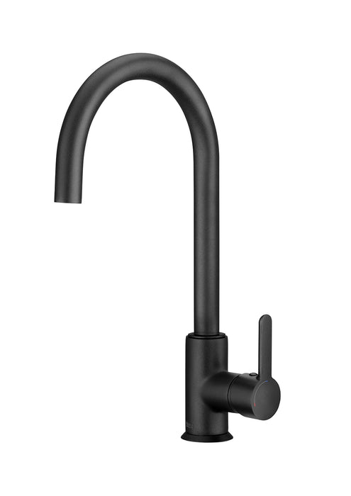 ROCA A5A7409CN0 MENCIA Grifo Monomando Cocina Caño Giratorio Cold Start. Negro Negro Titanio