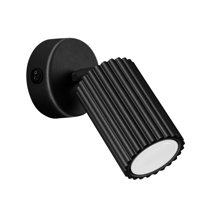 SOLLUX SL.1579 KARBON Aplique Negro Con Interruptor
