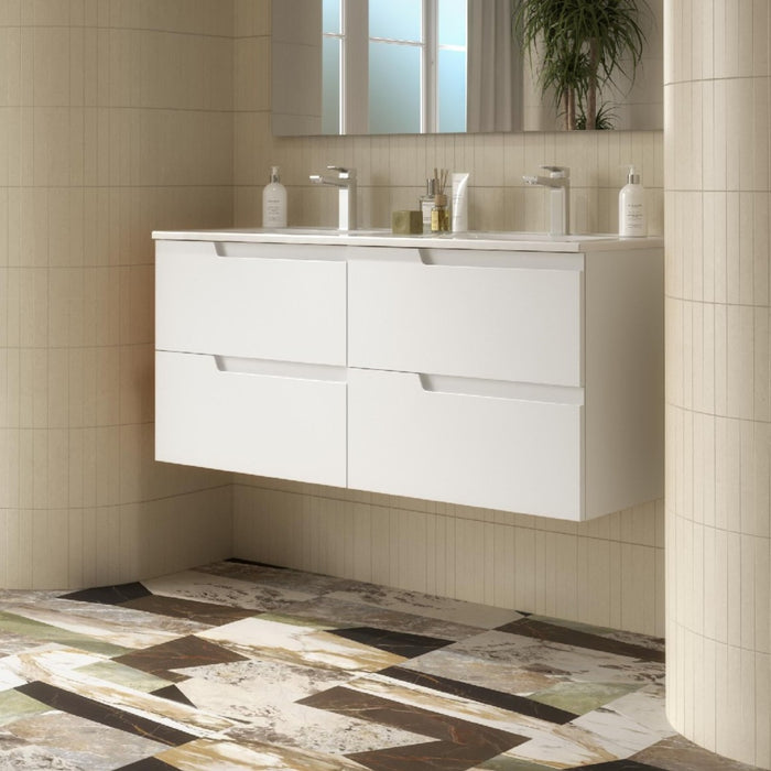 SALGAR 111765 VIMA Mueble+Lavabo 120 Color Blanco Satinado
