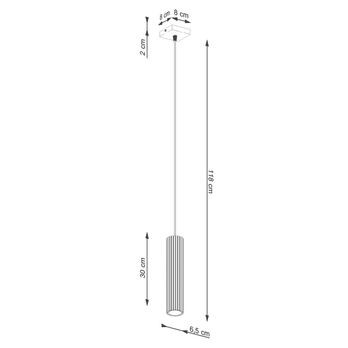 SOLLUX SL.2335 Lámpara colgante KARBON 1 rojo