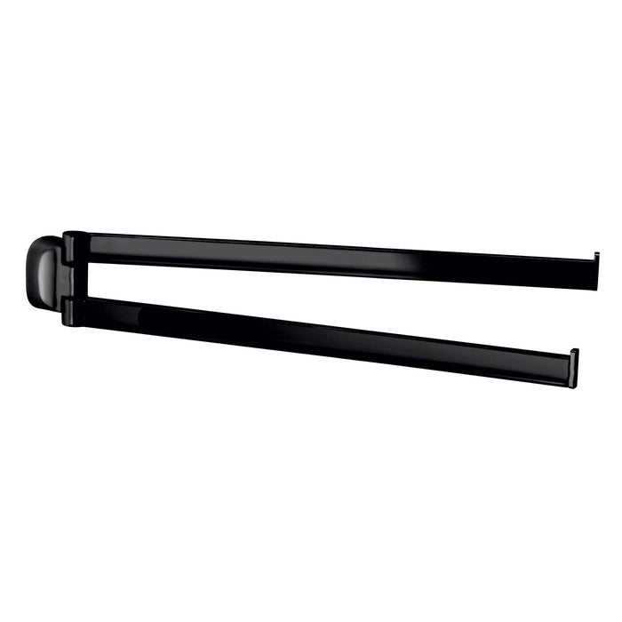 GEDY ST231400100 STELVIO Toallero Doble Negro
