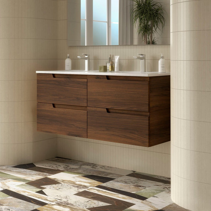 SALGAR 113503 VIMA Mueble+Lavabo 120 Color Nogal Maya
