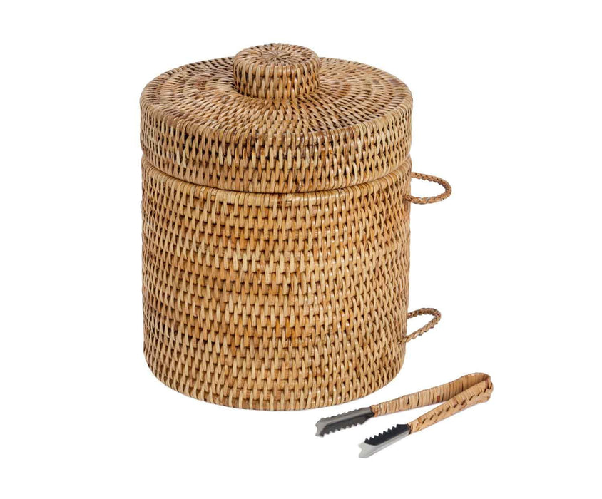 ANDREA HOUSE MS73186 Cubitera Ratan Con Pinzas Ø20X25Cm
