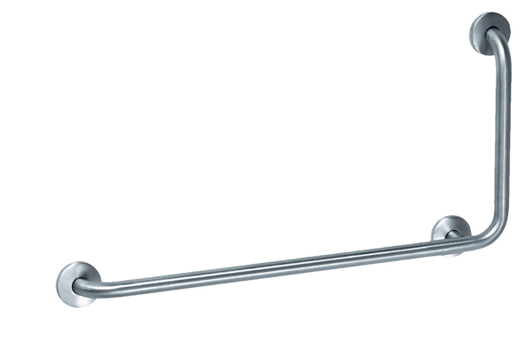 MEDICLINICS BAD090CS Barra Ángulo 90 derecha Inox Satinado