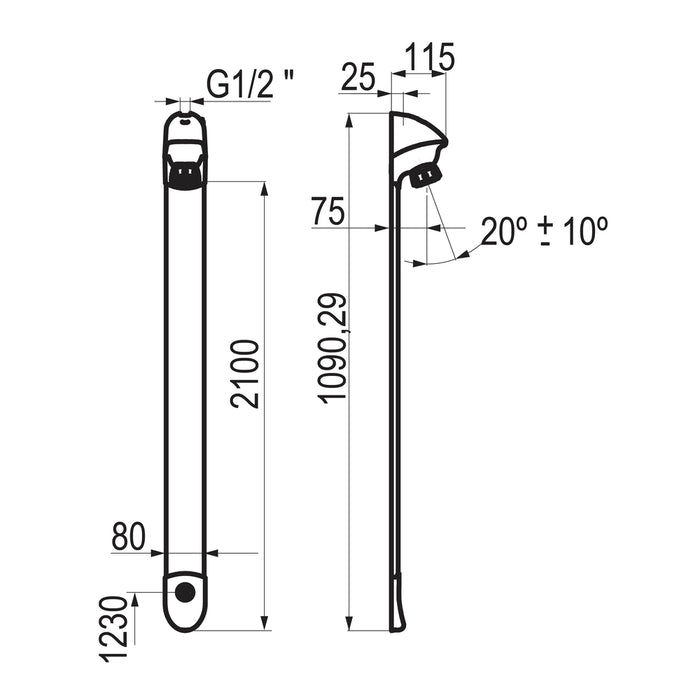 PRESTO 27432 DL 400 Touch Cromo mate