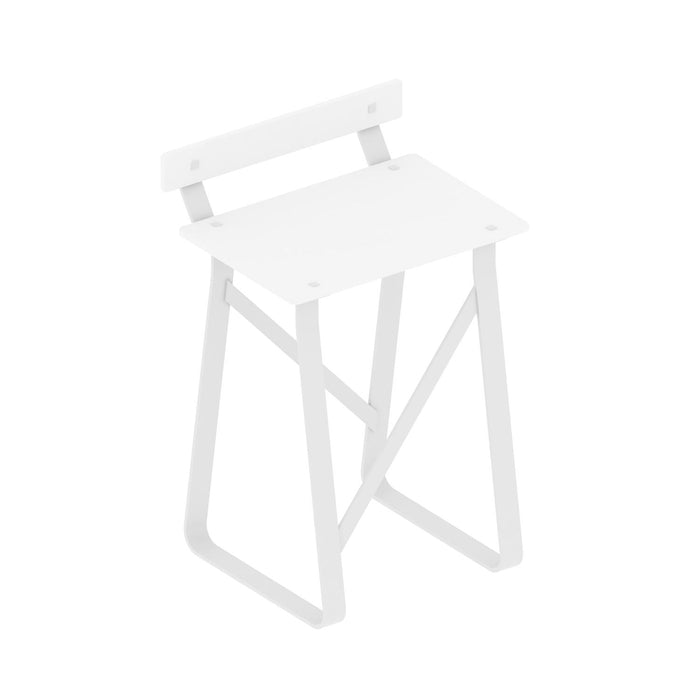 BELTRAN 1911 TABURETE Banqueta Respaldo Blanco Asiento Solid Surface Manhattan
