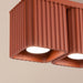 SOLLUX SL.3058 Lámpara De Techo Riff 2 Ocre Rojo Gu10