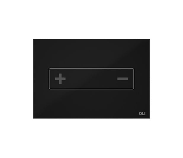 OLI 054557 OCEANIA Placa De Accionamiento Mecánico Vidrio Negro