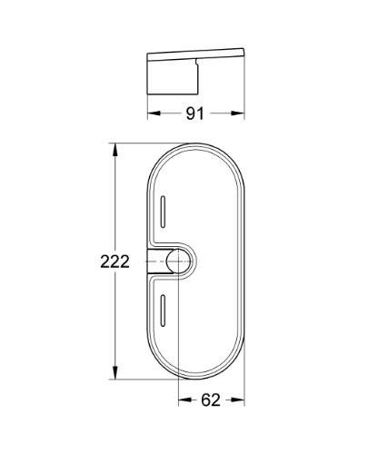 GROHE 27 596 000 Easyreach Bandeja