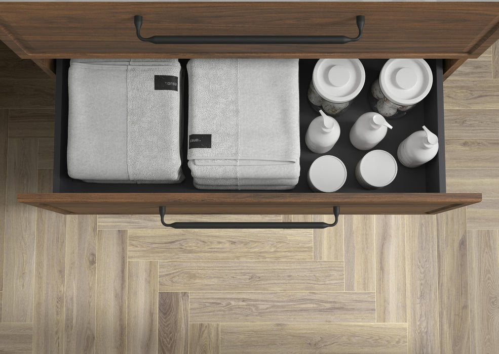 SALGAR 121843 RUNA Mueble+Lavabo LISBOA 140cm Nogal