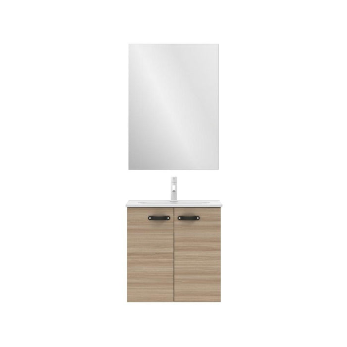 AMIZUVA 127014 ANEKO Conjunto Mueble Mini Nogal Arenado