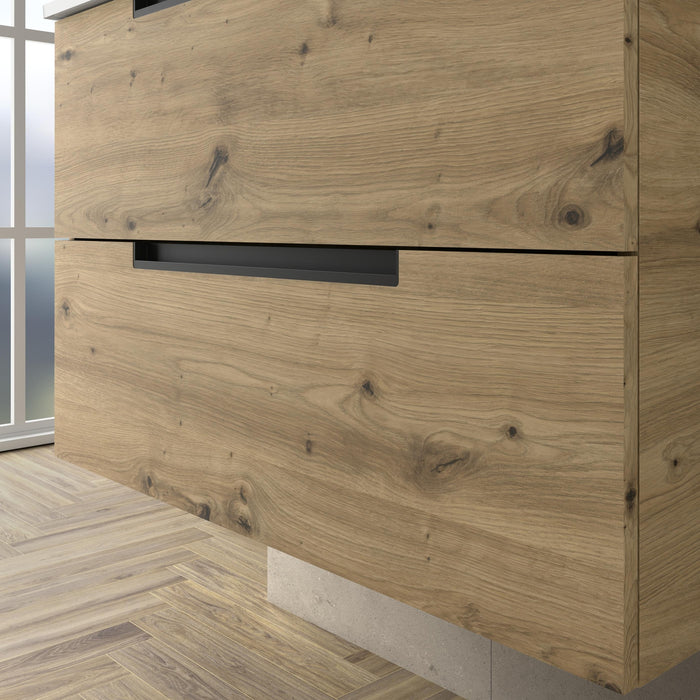 SALGAR 121986 LENI Mueble+Lavabo TOSCANA 2 Senos 140cm Roble