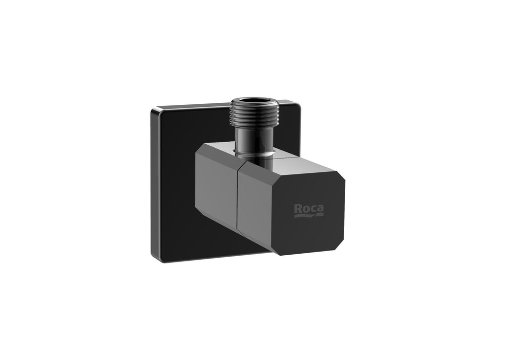 ROCA A5251679CN AQUA Square Llave de Corte 1/2" 3/8" Válvula Cerámica Negro Titanio