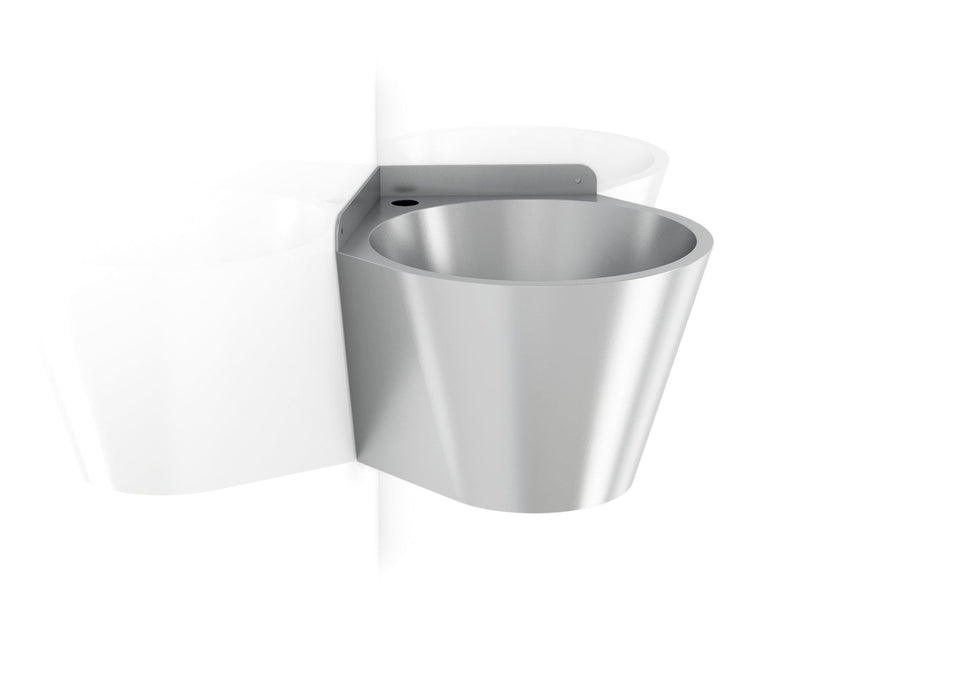 GENWEC GW08 26 04 01 Lavamanos esquinero redondo inox 304 satinado Satinado
