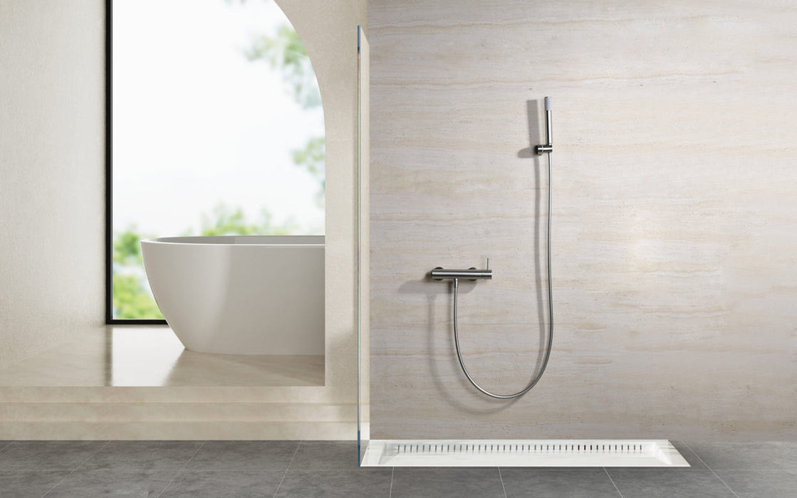 IMEX BDM039-5NQ MONZA Grifo Monomando Para Ducha Níquel Cepillado