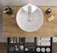 SALGAR BEQUIA METAL Mueble 3C Lavabo sobre encimera Roble