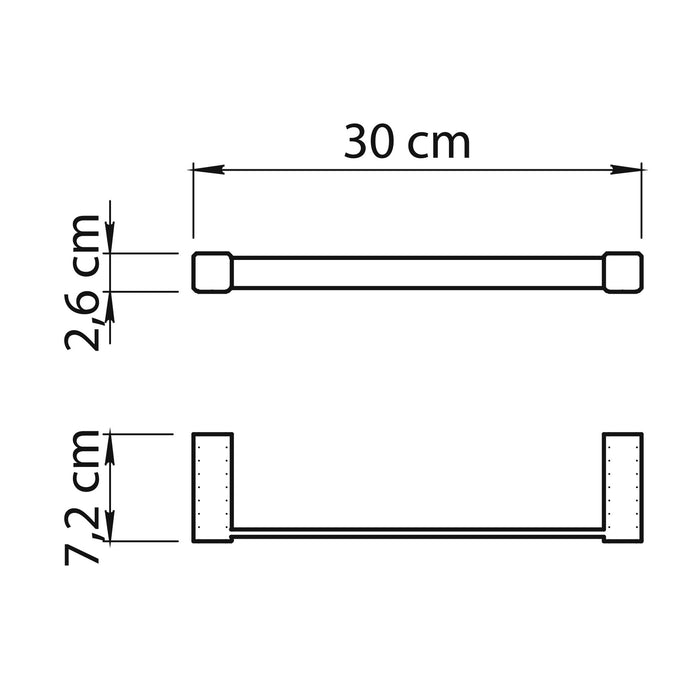GEDY SG213013000 SPLUGA Toallero Cromo