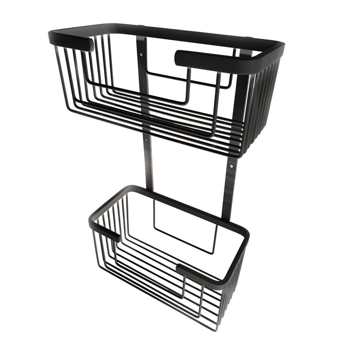 LLAVISAN L139574 Portagel Ducha Rectangular Doble Gun Metal