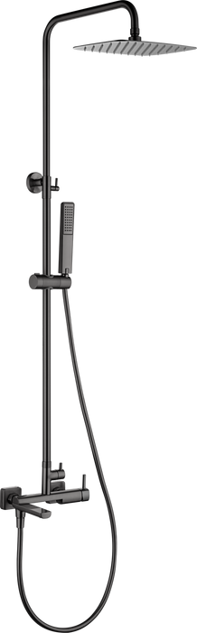 IMEX BDT064-B/BGM TOSCANA-AREZZO Conjunto Monomando Baño/Ducha Black Gun Metal