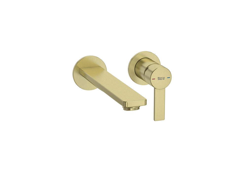 ROCA A5A355FVA0 TARGA Grifo Monomando Empotrable Lavabo Oro Cepillado