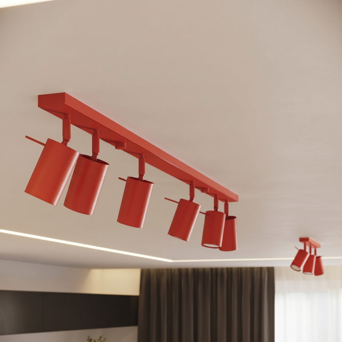 SOLLUX SL.2191 Plafón RING 3L rojo