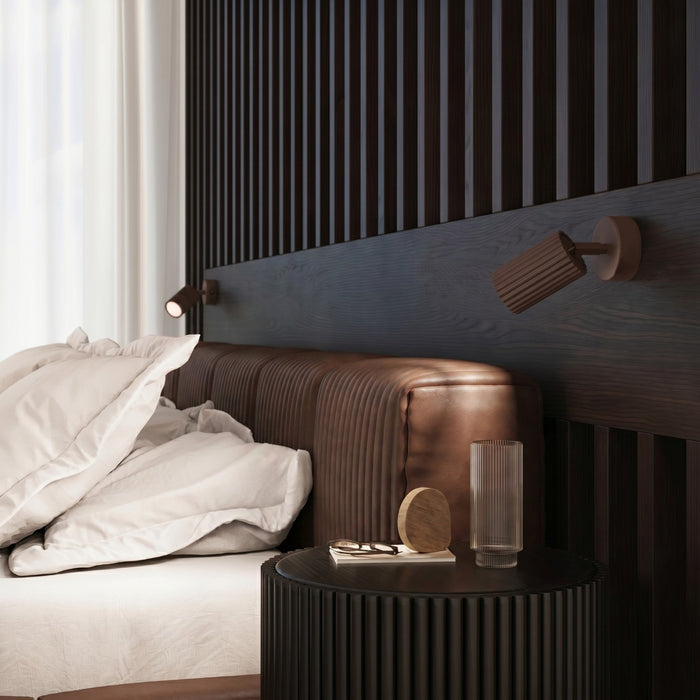 SOLLUX SL.2370 Aplique de pared KARBON marrón con interruptor