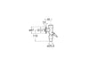 ROCA A5A9477C00 AQUA Fluxor Exterior de 3/4" para Inodoro con Accionamiento Palanca Cromo