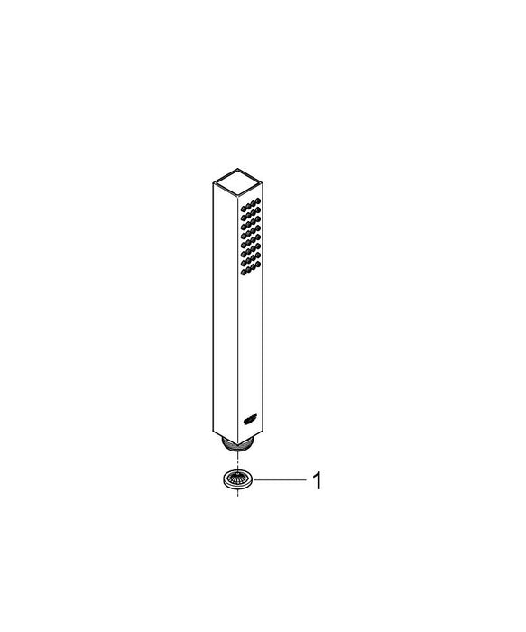 GROHE 27 588 003 TEMPESTA Cube 110 Conjunto de ducha con soporte 3 chorros (Rain, Jet, Massage) Cromo