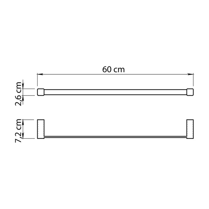 GEDY SG216013000 SPLUGA Toallero Cromo