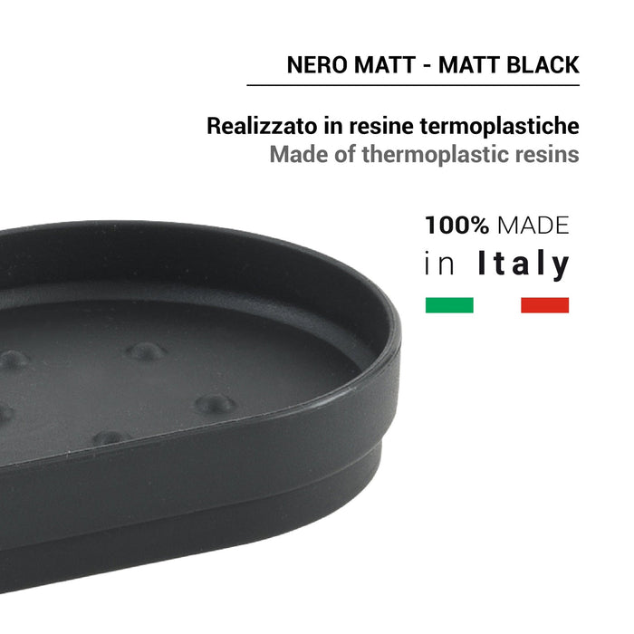 GEDY SH111400300 SHARON Jabonera Negro Mate