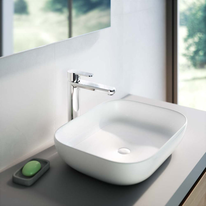 GALINDO 2154500 ZIP PLUS 2.0 Grifo Monomando Lavabo Alto con Desagüe Semiautomático Cromo