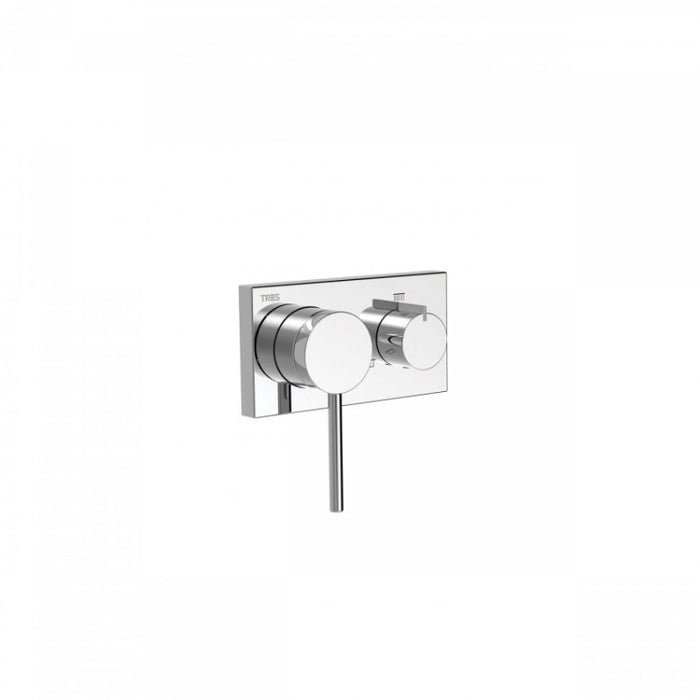 TRES 21027399 Grifo Monomando Empotrado 3V Con Cuerpo Incluido