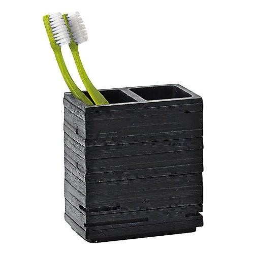 GEDY QU981400300 Portacepillos Quadrotto Negro