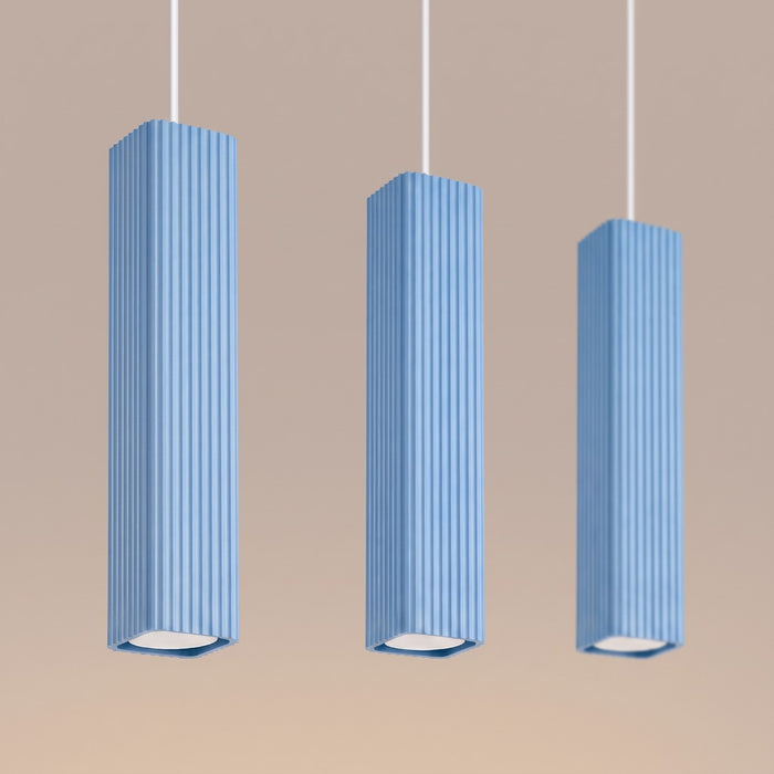 SOLLUX SL.3296 Lámpara Colgante Rayo 3L Azul Celeste