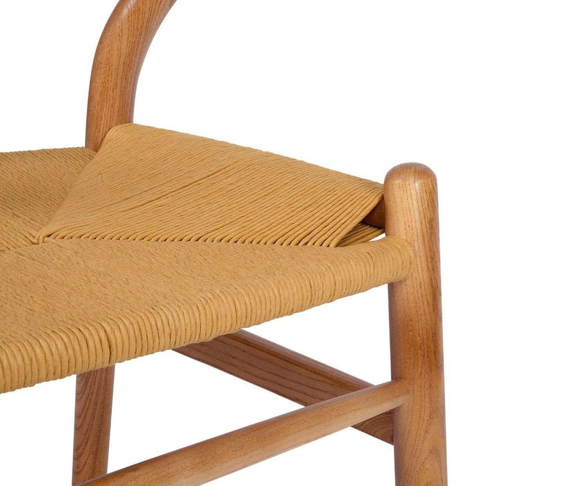 ANDREA HOUSE MU70002 SALMA Silla Madera de Olmo y Cordón De Papel
