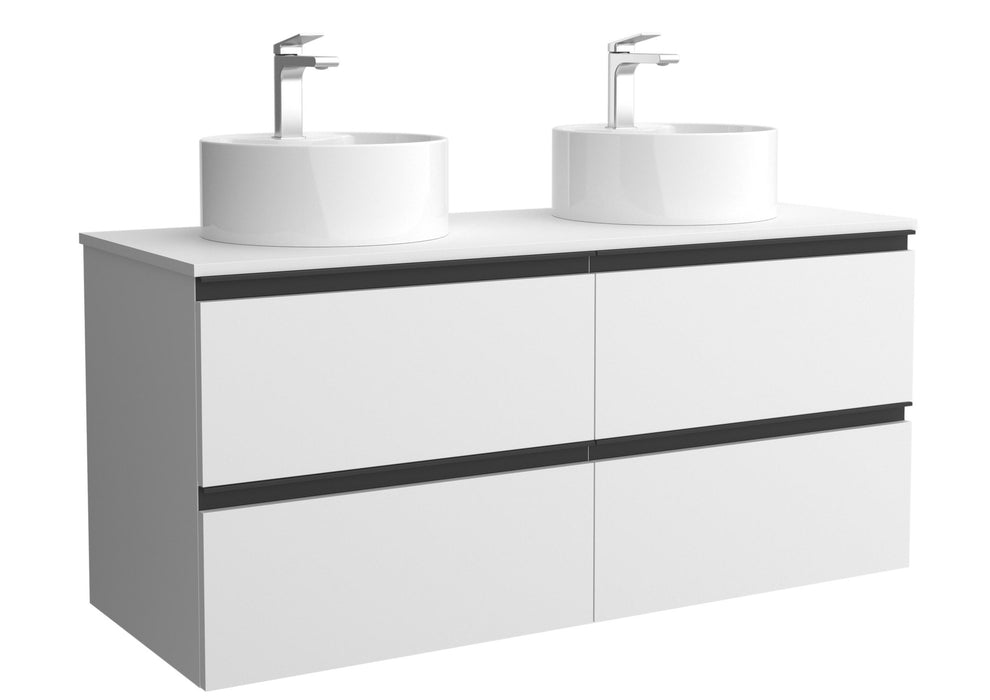 SALGAR 115974 BEQUIA METAL Mueble de Baño 120cm Blanco Mate
