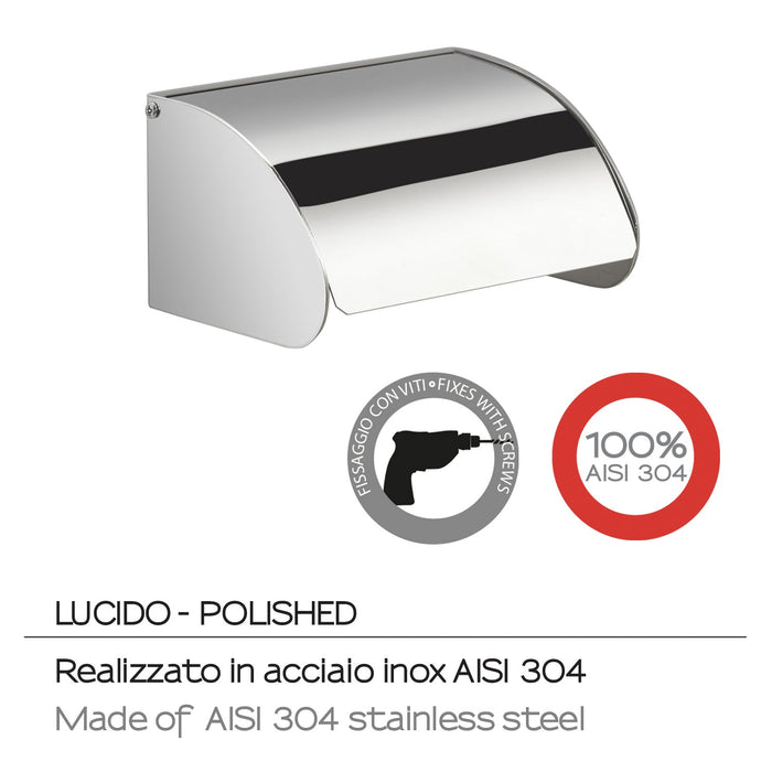 GEDY 50251300000 PROJECT Portarrollo Con Tapa Cromo