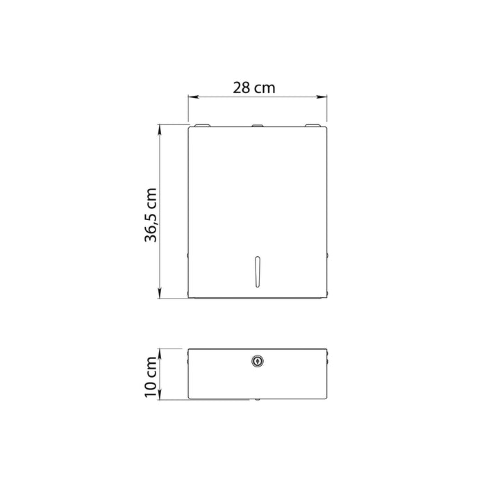 GEDY 24363800000 Dispensador Toallas Papel Cepillado