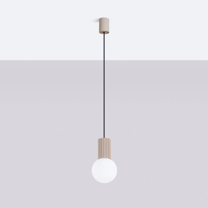 SOLLUX SL.1744 HALO Lámpara Colgante 1 Taupe