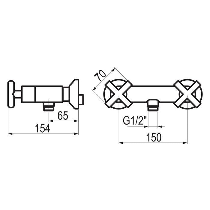 PRESTO 8243061 Matrix grupo ducha Cromo mate