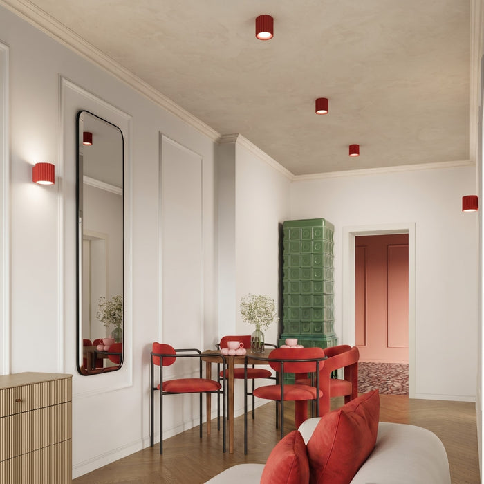 SOLLUX SL.2419 Plafón AURA 2 rojo GU10