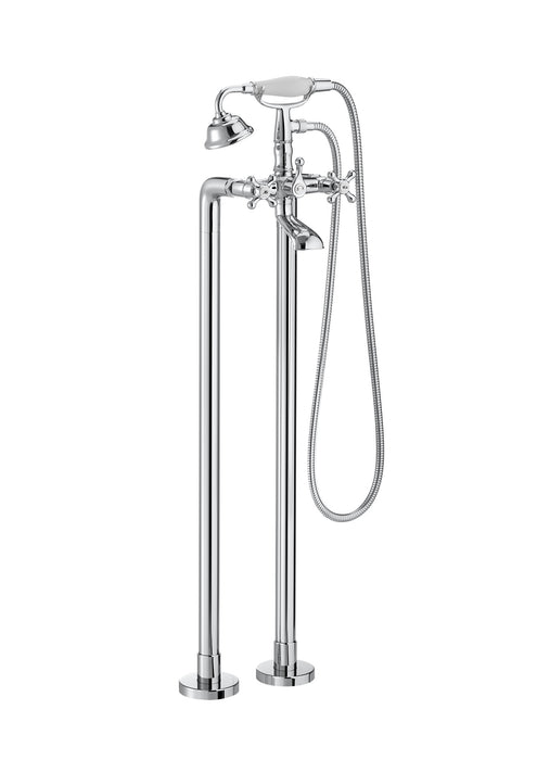 ROCA A5A274BC00 CARMEN Grifo Bimando para Baño-Ducha con Inversor Manual y Equipo de Ducha Cromo