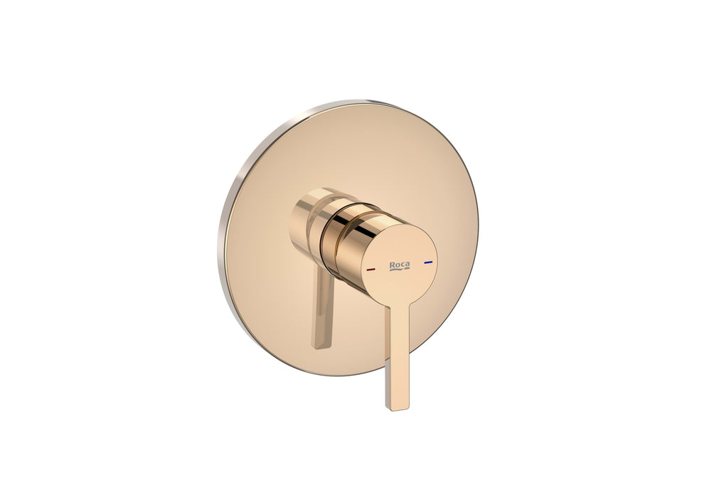 ROCA A5A2B96RG0 NAIA Grifo Monomando Empotrable para Baño o Ducha Oro Rosa