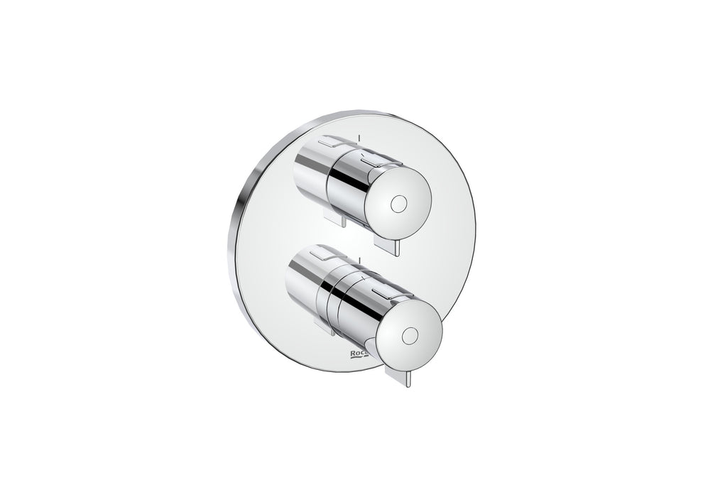 ROCA A5A2M18C00 T-500 Grifo Termostático Empotrable Ducha 1 Vía Cromo