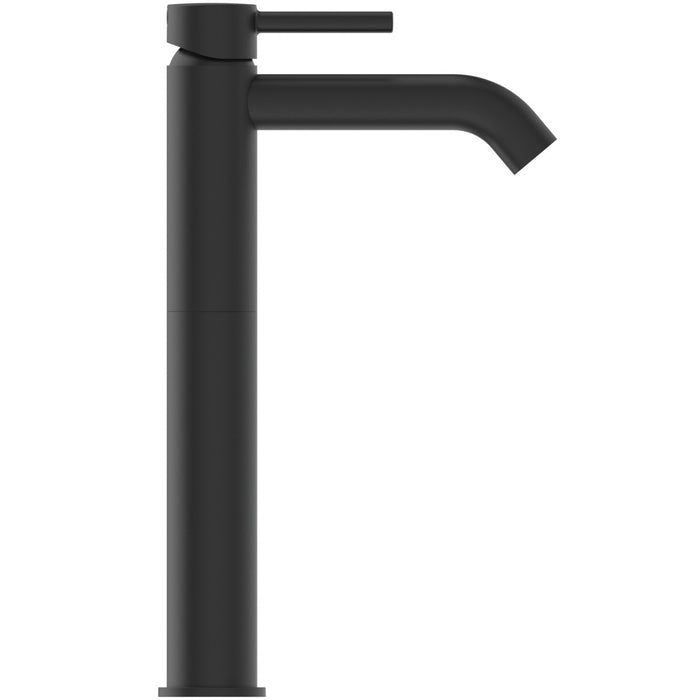 IDEAL STANDARD BD137XG CERALINE Grifo Monomando Lavabo Caño Alto con Válvula Clic Clac Negro Seda