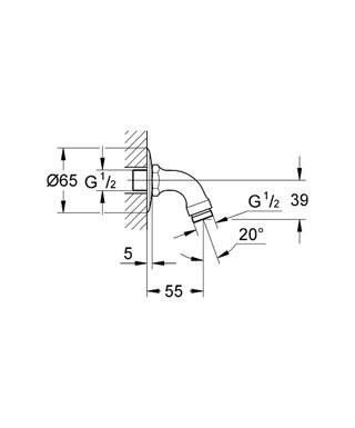 GROHE 28 429 000 Brazo De Ducha